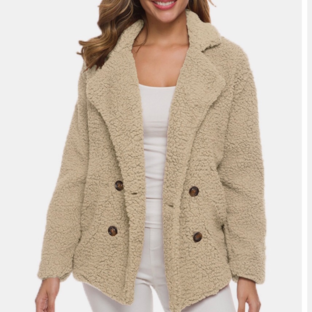 Double breasted Teddy winter coats